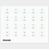 Ik ben de Cute Elf Funny Group Matching Fam Ronde Sticker (Vel)