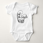 Ik ben de Cutest Catch Funny Gevist Gift for Littl Romper (Voorkant)