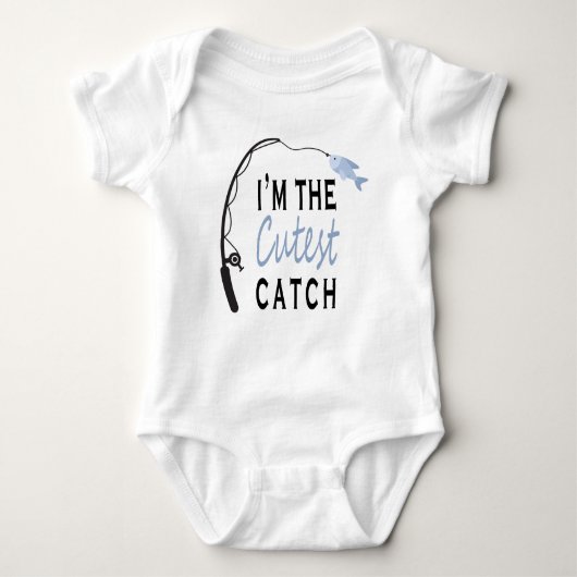 Ik ben de Cutest Catch Funny Gevist Romper (Voorkant)