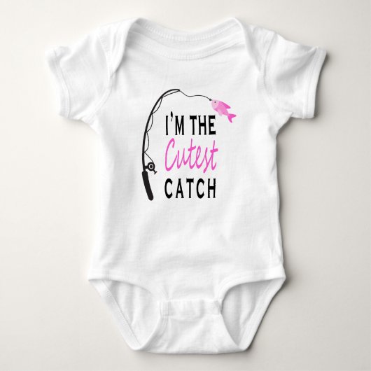 Ik ben de Cutest Catch Funny Gevist Romper (Voorkant)