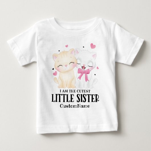 Ik ben de Cutest Little Sister Cute Cats Custom (Voorkant)