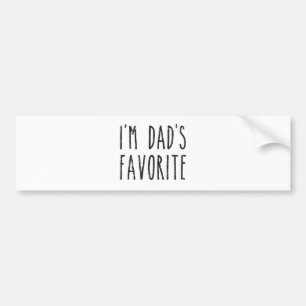 Ik ben de de Favoriete Zoon of Dochter van de Papa Bumpersticker