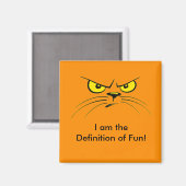 Ik ben de Definitie van Plezier! / Kattenmagneet Magneet (Voorkant / Achterkant)