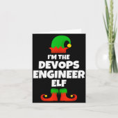 Ik ben de Devops Engineer Elf Familie Pyjama Kerst Kaart (Voorkant)