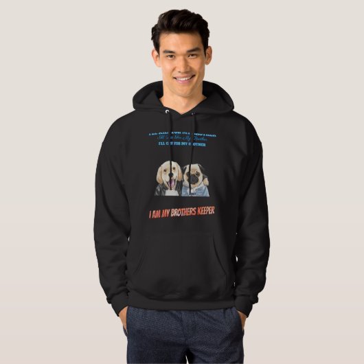 Ik ben de dief van mijn broer Sarcastic Hoodie (Voorkant volledig)