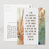 Ik ben de dochter van een Christelijk Koninklijk G Briefkaart (Voorkant / Achterkant)