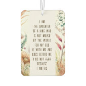 Ik ben de dochter van een Christelijk Koninklijk G Luchtverfrisser (Achterkant)