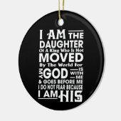Ik ben de dochter van een koning keramisch ornament (Links)