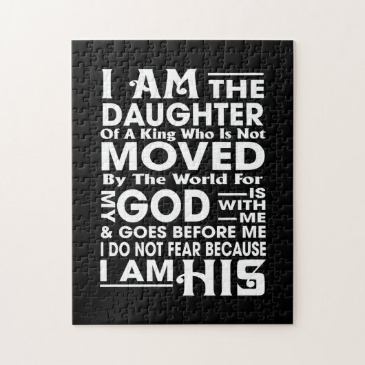 Ik ben de dochter van een koning legpuzzel (Verticaal)