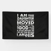 Ik ben de dochter van een koning spandoek (Horizontaal)