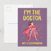Ik ben de Doctor. Geen bedrijf. Briefkaart (Voorkant / Achterkant)