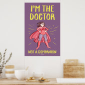 Ik ben de Doctor. Geen bedrijf. Poster (Keuken)