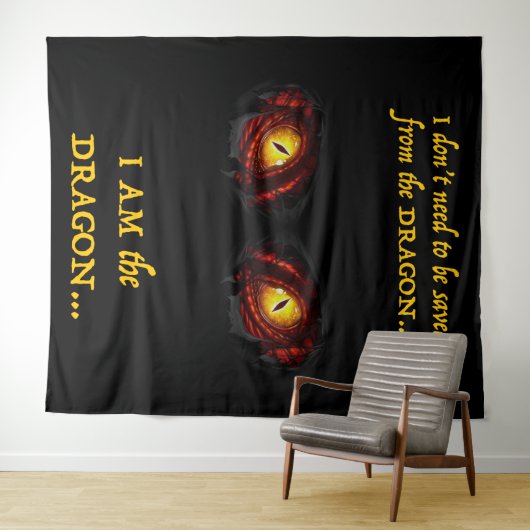 Ik ben de draak wandkleed (In Situ (horizontaal))