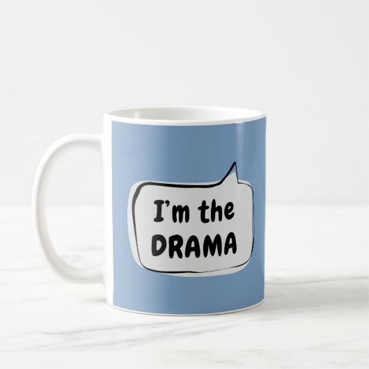 Ik ben de DRAMA-spreekwolk Koffiemok (Links)