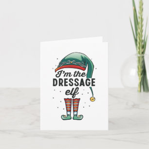 Ik ben de Dressuur Elf Kerstcadeau Xmas Kaart