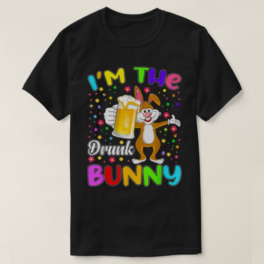 Ik ben de Drink Bunny Matching Family Group Pasen T-shirt (Design voorkant)