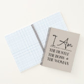 Ik ben de drukte, de baas, de vrouw grappig notitieboek (Binnen)
