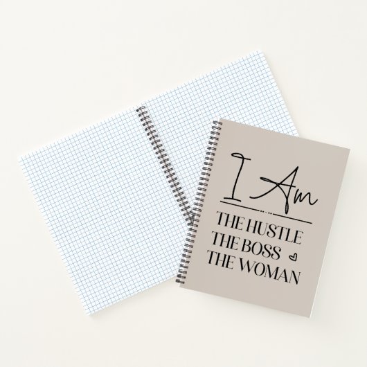 Ik ben de drukte, de baas, de vrouw grappig notitieboek (Binnen)