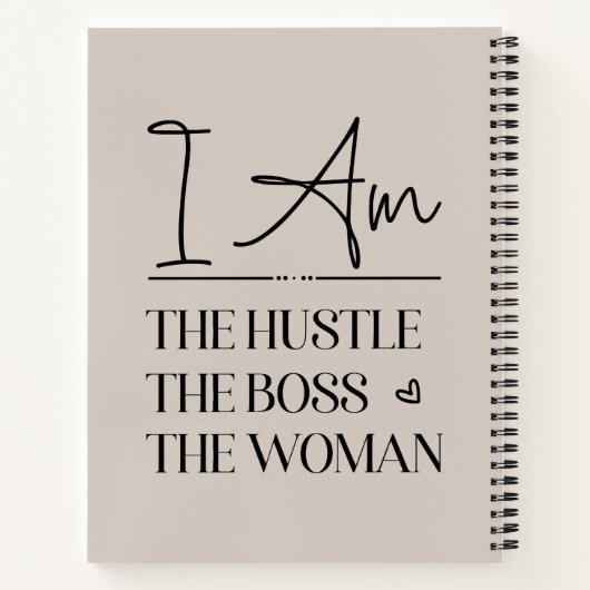 Ik ben de drukte, de baas, de vrouw grappig notitieboek (Achterkant)