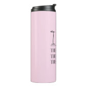 Ik ben de drukte, de baas, de vrouw grappig thermosbeker (Gedraaid links)