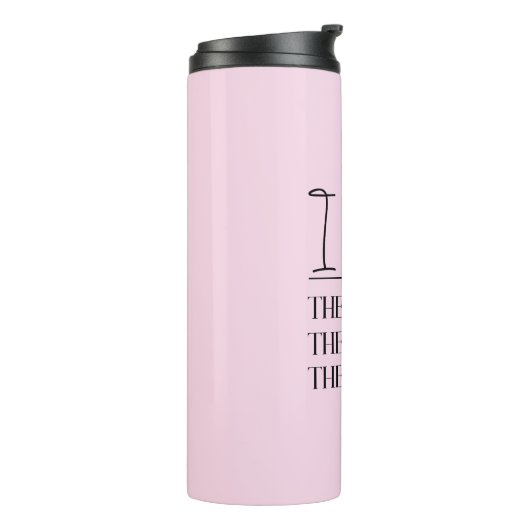 Ik ben de drukte, de baas, de vrouw grappig thermosbeker (Gedraaid links)