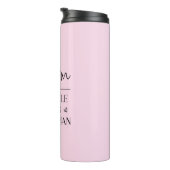 Ik ben de drukte, de baas, de vrouw grappig thermosbeker (Geroteerd rechts)