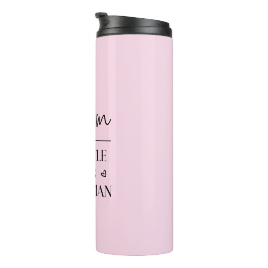 Ik ben de drukte, de baas, de vrouw grappig thermosbeker (Geroteerd rechts)