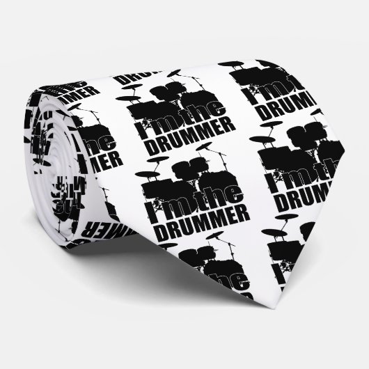 Ik ben de Drummer Stropdas (Opgerold)