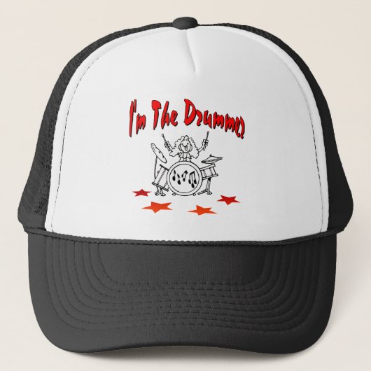 Ik ben de Drummer Trucker Pet (Voorkant)