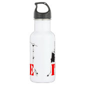 Ik ben de Drummer Waterfles (Achterkant)