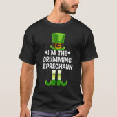 Ik ben de drumming Leprechaun Funny St Patricks Da T-shirt (Voorkant)