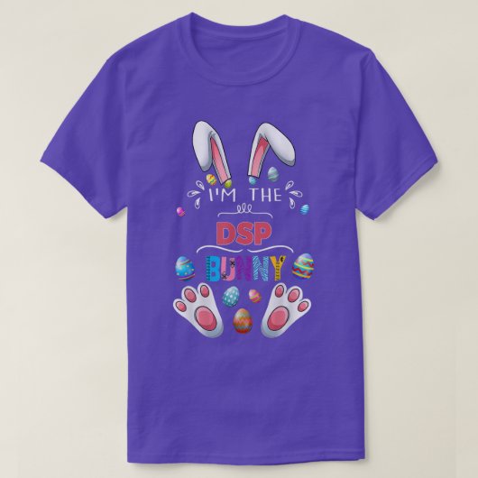 Ik ben de DSP Bunny Matching Familie Paasfeest T-shirt (Design voorkant)