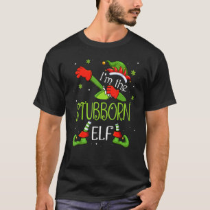 Ik ben de duitse Elf Dabbing Santa Claus Xmas Fami T-shirt