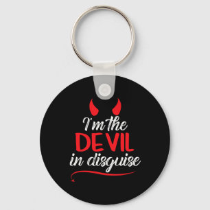 Ik ben de duivel in vermomming Fun Satan aanbidder Sleutelhanger