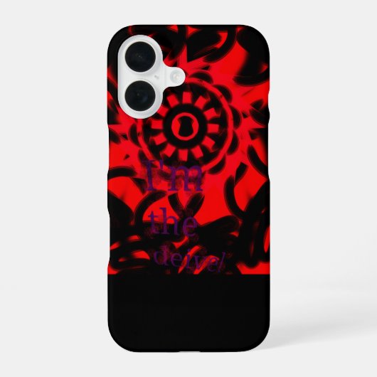 Ik ben de duivel iPhone 16 hoesje (Achterkant)