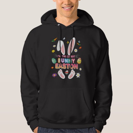 Ik ben de Easton Bunny Easter Day Egg Hunt Leraar  Hoodie (Voorkant)