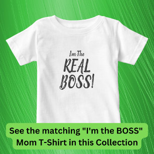 Ik ben de echte BOSS. Matching Ma Baby, T-Shirt