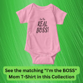 Ik ben de echte BOSS. Matching Ma Baby, T-Shirt