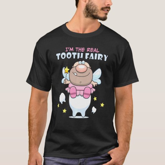 Ik ben de echte grappige tand-tand-tand t-shirt (Voorkant)