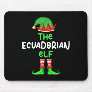 Ik ben de Ecuadoraanse Elf Ecuador Kerst Fun Pajam Muismat