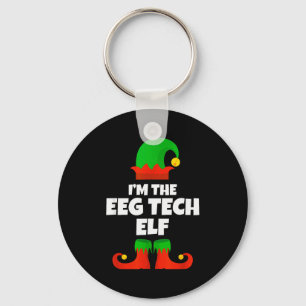Ik ben de Eeg Tech Elf Familie Pyjama Kerst Grappi Sleutelhanger