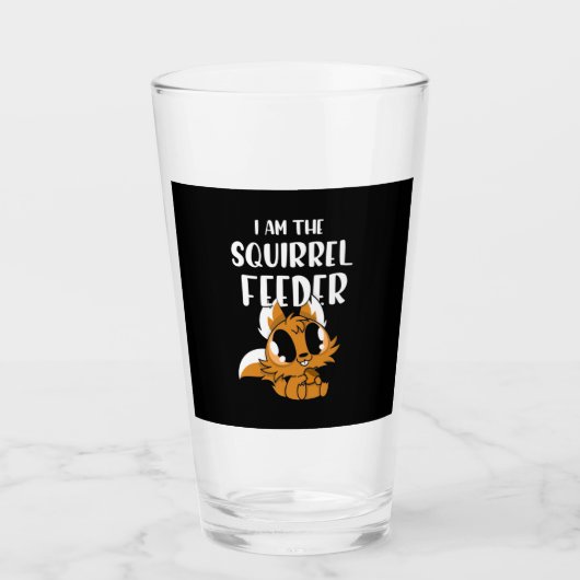 Ik ben de eekhoornfeeder glas (Voorkant)