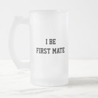 Ik ben de eerste moeder. Zwart-wit. Matglas Bierpul