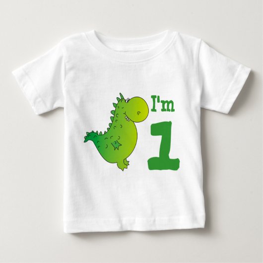 Ik ben de eerste verjaardag van één baby, T-Shirt, (Voorkant)