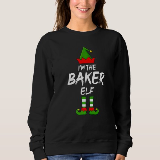 Ik ben de Elf Matching Familie Elf Kerstmis. Trui (Voorkant)