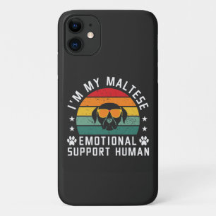 Ik ben de Emotional Support Human van mijn Maltese Case-Mate iPhone Case