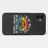 Ik ben de Emotional Support Human van mijn Maltese Case-Mate iPhone Case (Achterkant (horizontaal))