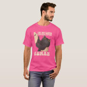 Ik ben de emotionele steun van My Cat's Human voor T-shirt (Voorkant volledig)