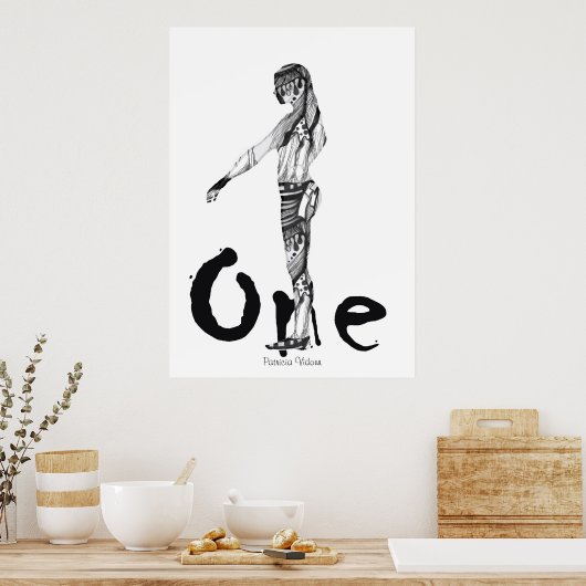 Ik ben de enige figuur poster (Keuken)