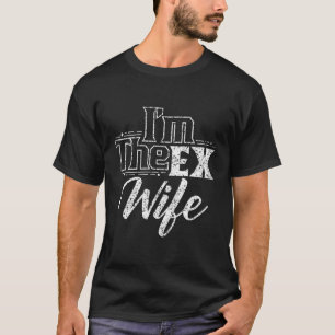 Ik ben de ex-man gescheiden scheiding breuk t-shirt